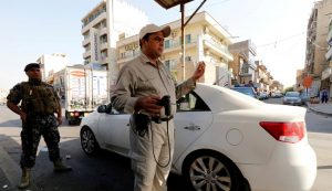 policier irakien dans la rue