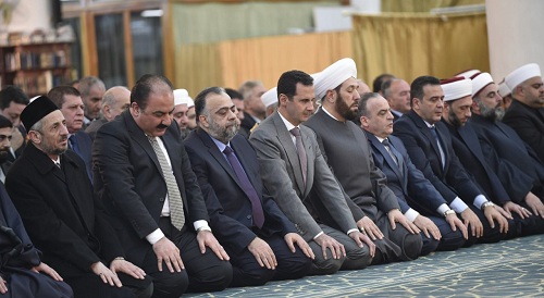 Le président Bachar al-Assad a participé dimanche aux festivités de la commémoration de la naissance du prophète Mohammad (s)