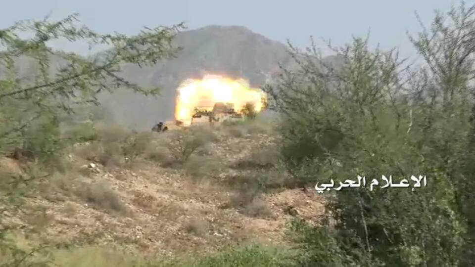 Un bradley saoudien détruit à Jizane