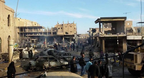 Raids de la Coalition internationale contre Raqqa