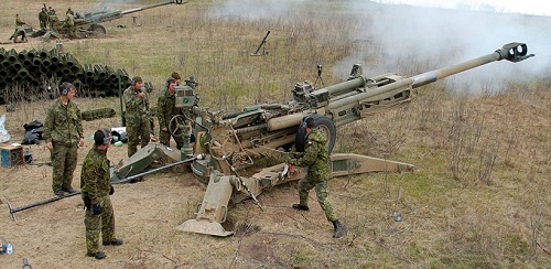Le canon Howitzer M777.