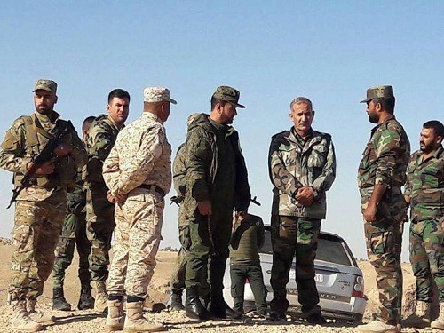 Le général Souheil a-Nimir dans la badiyat de Deir Ezzor