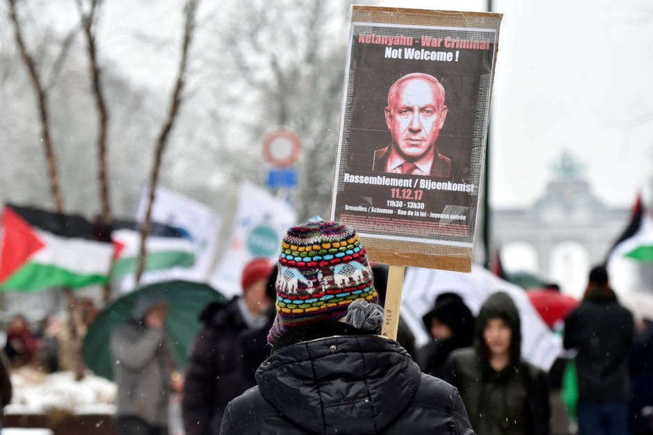 Manifestation anti-Netanyahu à Bruxelles