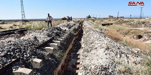 Des tranchées dans la province sud de Hama