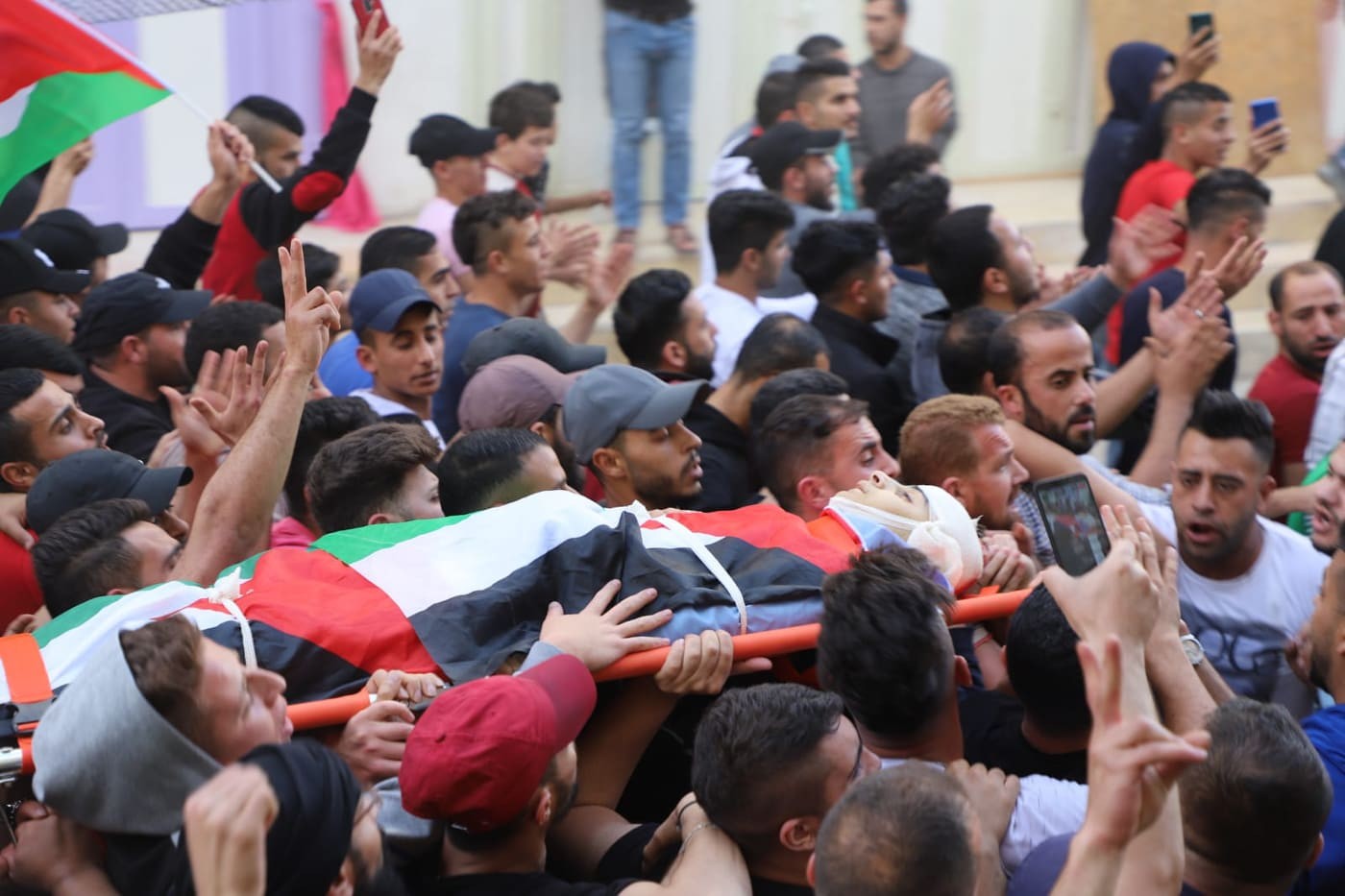 Funérailles d'un  martyr  palestinien