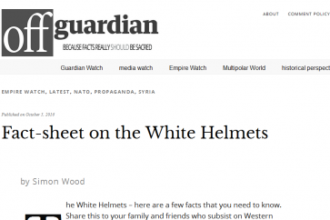 Article du Off Guardian qui révèle qui sont réellement les Casques Blancs