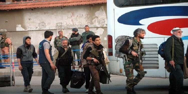 Evacuation des miliciens de Zabadani