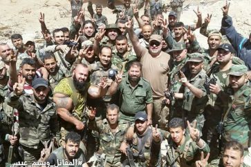 Les soldats syriens à Qaboune