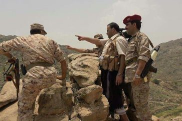 Saleh Sammad à la frontière  avec l’Arabie saoudite