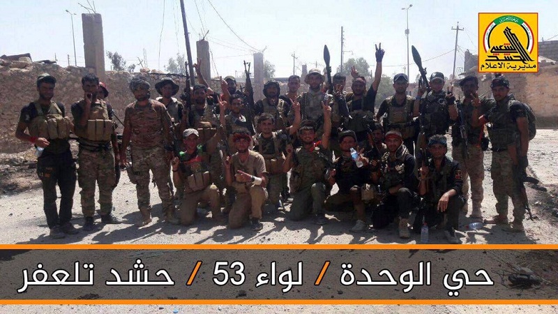 Les forces du Hachd al-Chaabi dans le quartier Al-Wahda à Tal Afar