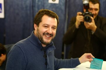 Matteo Salvini, chef de file de la Ligue du Nord