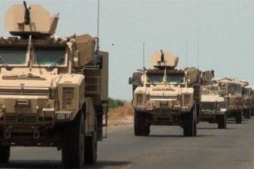 Un nouveau convoi de véhicules blindés de l'armée US est entré en Irak via la Jordanie, le mercredi 6 mars 2019.