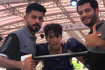 Le boxeur irakien Ali Kanani