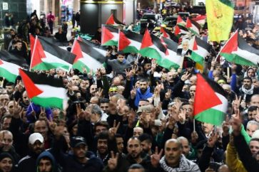 Des Palestiniens manifestent en Cisjordanie (Archives)