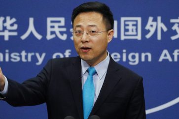 Le porte-parole du ministère chinois des Affaires étrangères Zhao Lijian