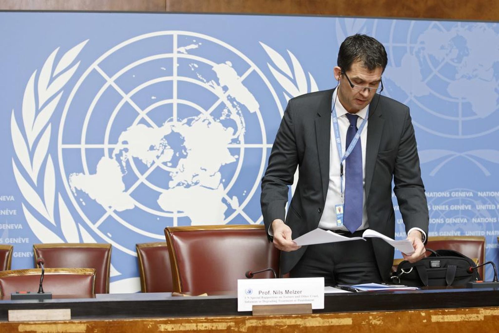 Le rapporteur spécial de l'ONU contre la torture Nils Melzer