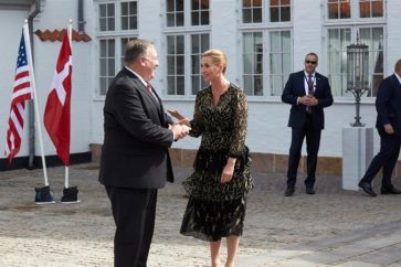 Mike Pompeo et la Première ministre danoise Mette Frederiksen
