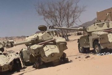 Des chars de la coalition saoudienne abandonnés à Jawf