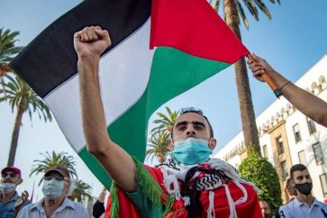 Des manifestants marocains contre la normalisation avec Israël