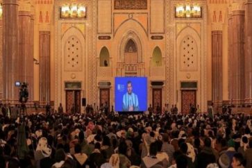 Sayed Houthi, lors d’une cérémonie à l’occasion de l’approche de l’anniversaire du prophète Mohammad (S)
