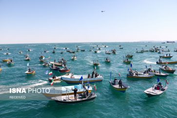 Défilé naval des Basij dans le golfe Persique
(Archives)