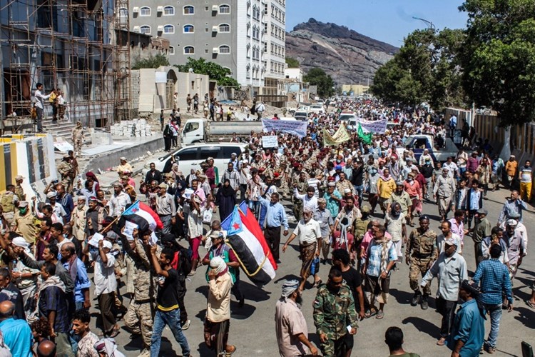Manifestations à Aden le mardi 16 mars