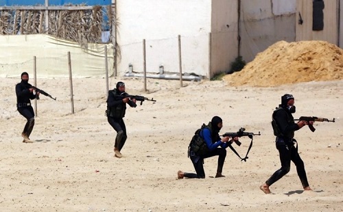 Entrainements dans la bande de Gaza