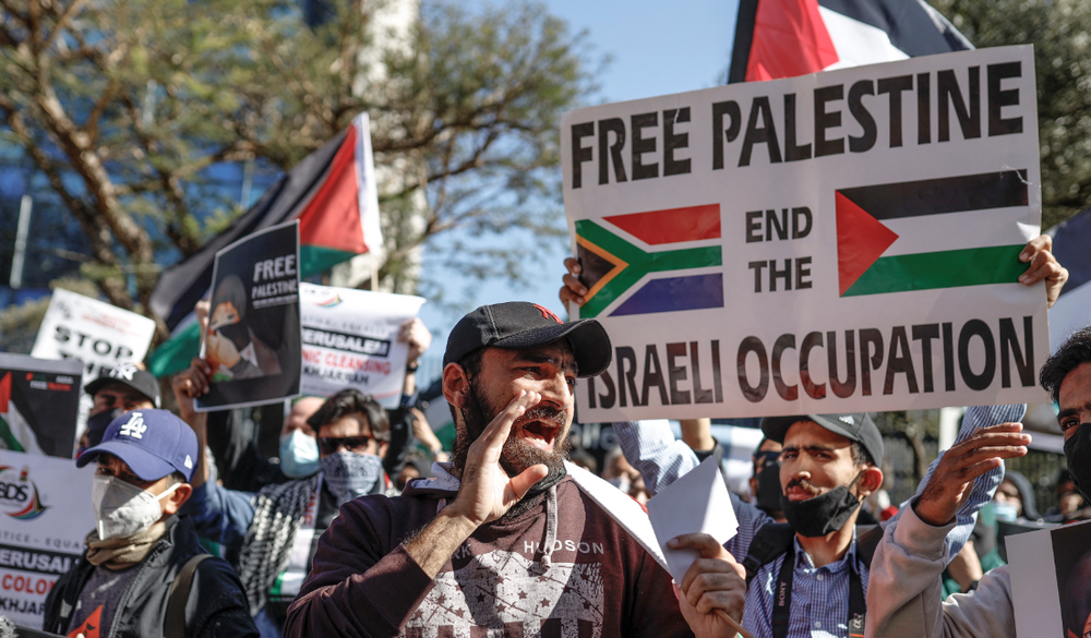 Plusieurs centaines de Sud-Africains ont réclamé la "Fin de l'occupation illégale de la Palestine"