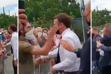 Macron a été giflé par un homme lors de son séjour dans la Drôme.