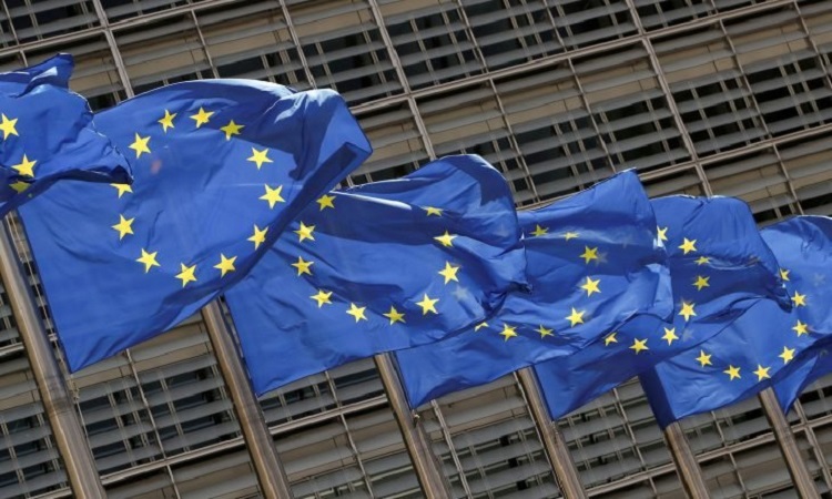 Des drapeaux de l'UE
