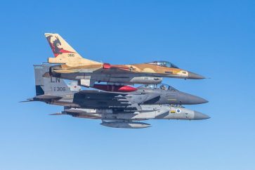 Les deux armées israélienne et américaine ont utilisé des avions F-15 & F-16
