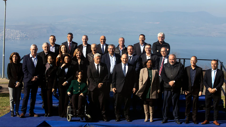 Conseil des ministres israélien tenu exceptionnellement sur le plateau du Golan syrien occupé.