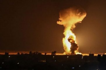 L'ennemi israélien a effectué un raid aérien avec plusieurs missiles en provenance du Golan syrien occupé.
