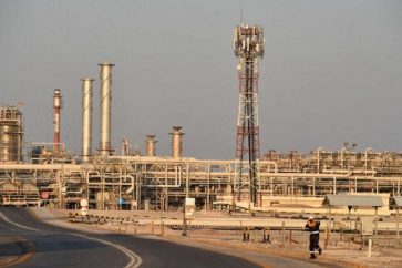 Raffinerie de pétrole en Arabie saoudite.