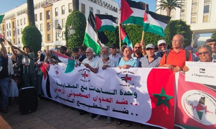 Des marocains anti-normalistation avec l'entité sioniste.