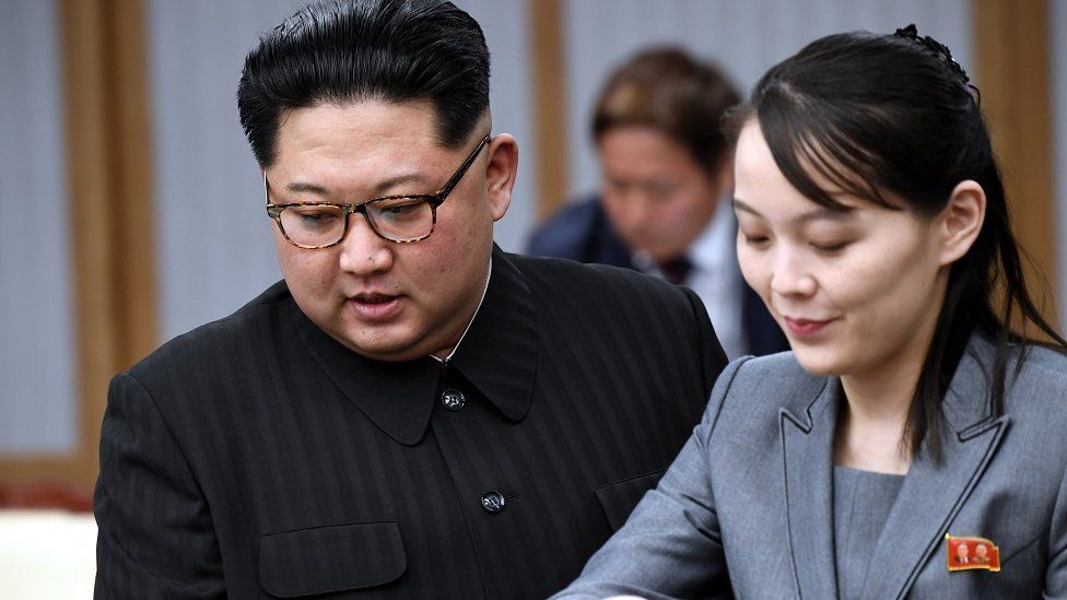 Kim Jong Un et sa soeur Kim Yo Jong