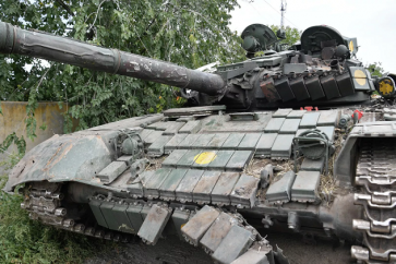Un char, offet par la Pologne à l'Ukraine, abattu par l'armée russe