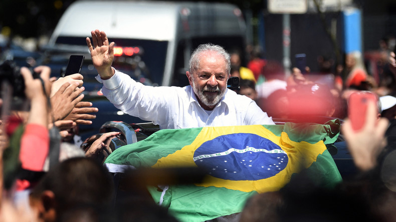 Lula en campagne, à Sao Paulo, au Brésil, le 30 octobre 2022.