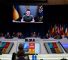 Le président de l'Ukraine, Volodymyr Zelensky, s'est adressé aux dirigeants de l'OTAN à Madrid en juin 2022