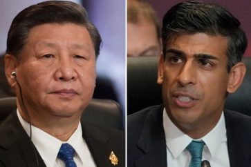 Xi Jinping et Rishi Sunak