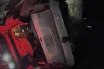 Le véhicule de la FINUL s'est renversé en percutant plusieurs voitures (Al-Manar)