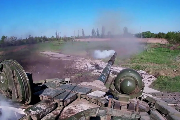 Un char T-72 opérationnel, lors de l'opération militaire russe en Ukraine (illustration)