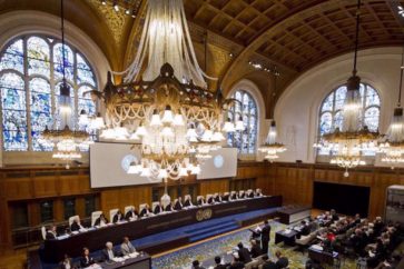 Vue générale de la Cour internationale de Justice (CIJ) à La Haye, aux Pays-Bas. (Archives)