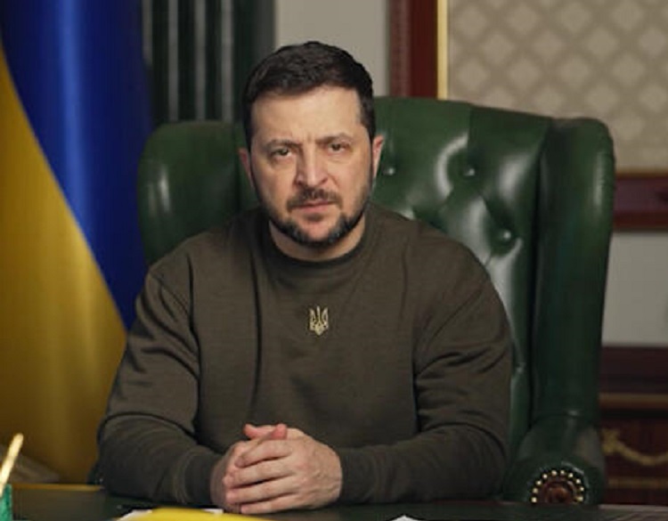 Le président ukrainien Volodymyr Zelensky.