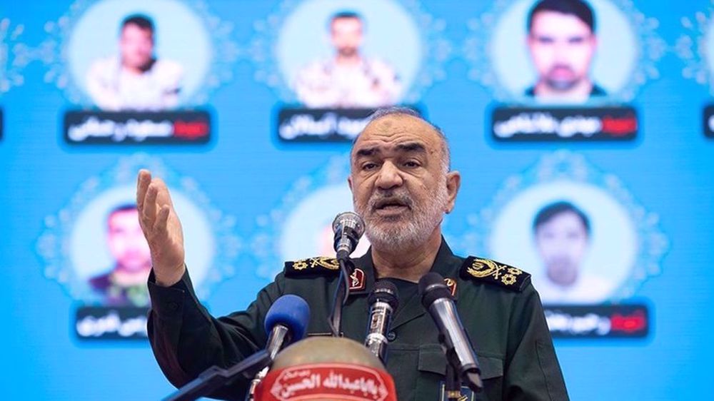 Le commandant en chef du Corps des gardiens de la Révolution islamique en Iran (CGRI), le général Hossein Salami.