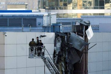 Le drone ukrainien sur Moscou a endommagé la façade l'Expocentre