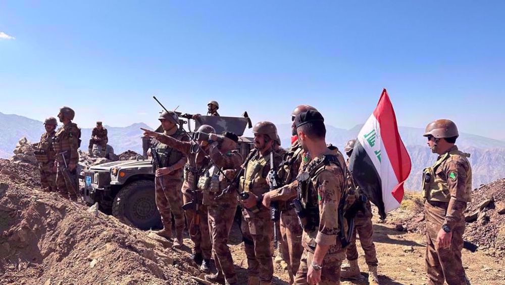 Les forces des gardes-frontières irakiens sont visibles à la frontière de la région du Kurdistan avec l'Iran, dans la province d'Erbil, le 15 septembre 2023. ©Shafaq News