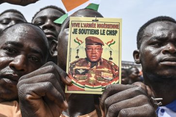 Manifestation en soutien aux militaires à Niamey, le 2 septembre 2023 (image d'illustration).