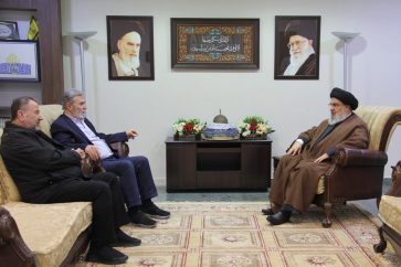 Sayed Nasrallah a accueilli les dirigeants du Jihad et du Hamas Ziad Nakhaleh et Salah al-Arouri