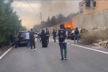 Agression israélienne visant un convoi de journalistes au sud-Liban, le 13 novembre 2023.